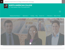 Tablet Screenshot of nacollege.com